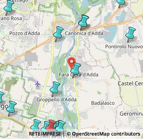 Mappa Via Carlo Alberto Mozzi, 24045 Fara Gera d'Adda BG, Italia (3.29059)