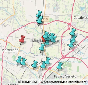 Mappa Via Silvio Pellico, 31021 Mogliano Veneto TV, Italia (3.528)