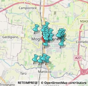 Mappa Via Silvio Pellico, 31021 Mogliano Veneto TV, Italia (1.077)