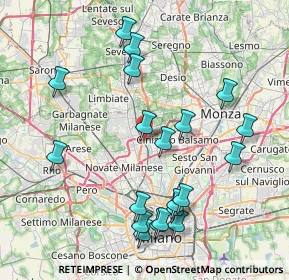 Mappa Via della Quercia, 20037 Paderno Dugnano MI, Italia (8.6565)