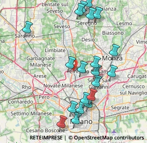 Mappa Via della Quercia, 20037 Paderno Dugnano MI, Italia (8.596)
