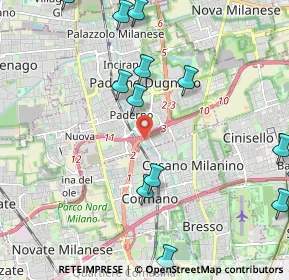 Mappa Via della Quercia, 20037 Paderno Dugnano MI, Italia (2.60615)