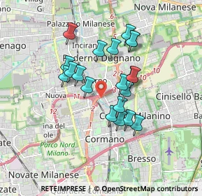 Mappa Via della Quercia, 20037 Paderno Dugnano MI, Italia (1.4355)