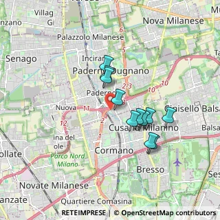 Mappa Via della Quercia, 20037 Paderno Dugnano MI, Italia (1.40818)