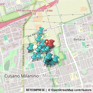 Mappa Via Ciclamino, 20095 Cusano Milanino MI, Italia (0.31808)