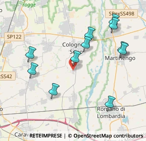 Mappa Via Piemonte, 24055 Cologno Al Serio BG, Italia (4.26091)