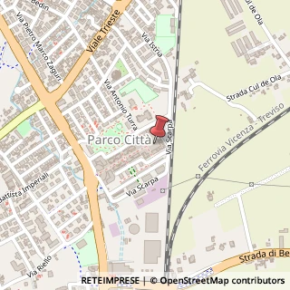 Mappa Galleria Parco Città, 86, 36100 Vicenza, Vicenza (Veneto)