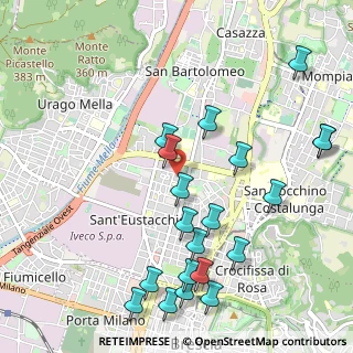 Mappa Via S. Donino, 25128 Brescia BS, Italia (1.2005)
