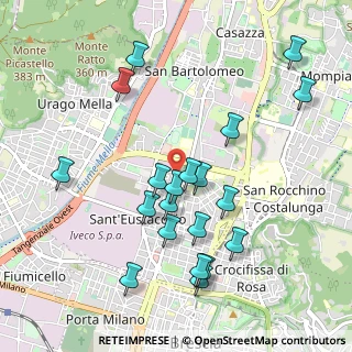 Mappa Via S. Donino, 25128 Brescia BS, Italia (1.0245)