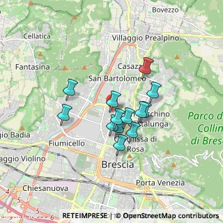 Mappa Via S. Donino, 25128 Brescia BS, Italia (1.24692)