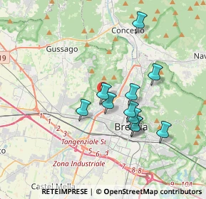 Mappa Via dei Cominazzi, 25125 Brescia BS, Italia (3.04455)