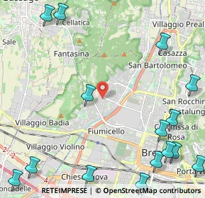 Mappa Via dei Cominazzi, 25125 Brescia BS, Italia (3.34867)