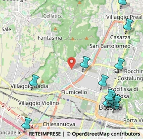 Mappa Via dei Cominazzi, 25125 Brescia BS, Italia (2.86385)