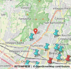 Mappa Via dei Cominazzi, 25125 Brescia BS, Italia (3.03182)