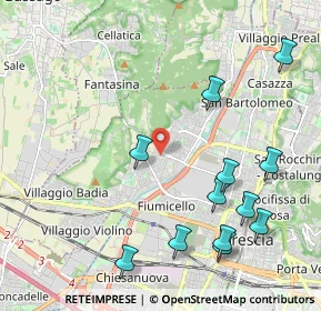 Mappa Via dei Cominazzi, 25125 Brescia BS, Italia (2.43)