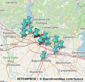 Mappa Via dei Cominazzi, 25125 Brescia BS, Italia (9.80333)