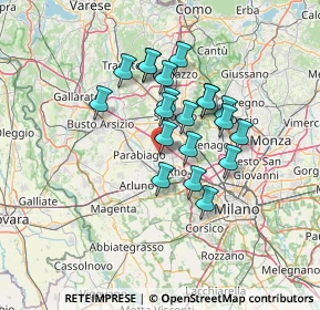 Mappa Via San Carlo, 20014 Nerviano MI, Italia (10.677)