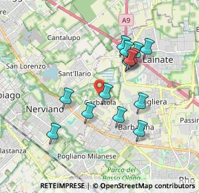 Mappa Via San Carlo, 20014 Nerviano MI, Italia (1.62857)