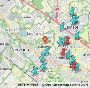 Mappa Via San Carlo, 20014 Nerviano MI, Italia (2.365)
