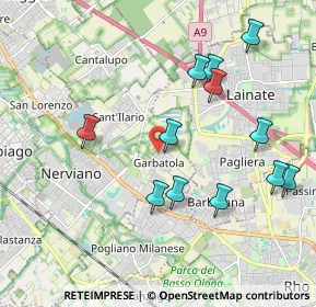 Mappa Via San Carlo, 20014 Nerviano MI, Italia (2.03667)