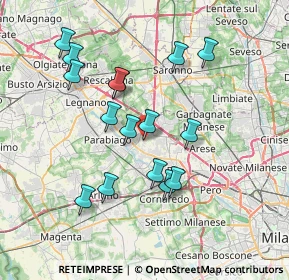 Mappa Via San Carlo, 20014 Nerviano MI, Italia (6.92813)