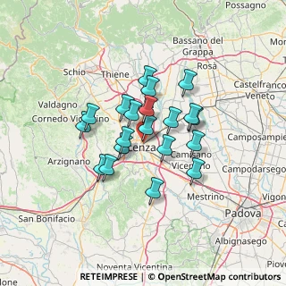 Mappa Parco Citta Vicenza, 36100 Vicenza VI, Italia (10.0545)