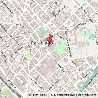 Mappa Piazza Giuseppe Maggiolini, 34, 20015 Parabiago, Milano (Lombardia)