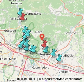 Mappa Via Maddalena, 25082 Botticino BS, Italia (7.43867)