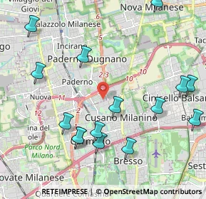 Mappa Via Andrea Doria, 20037 Paderno Dugnano MI, Italia (2.42933)