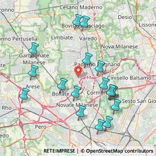 Mappa Via Niccolò Copernico, 20021 Bollate MI, Italia (4.47706)