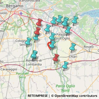 Mappa Via Alpini, 24050 Cividate Al Piano BG, Italia (6.99944)