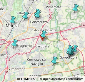 Mappa Via dei Mille, 20061 Carugate MI, Italia (5.09077)