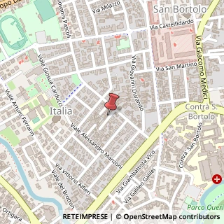 Mappa Via Ippolito Pindemonte, 12, 36100 Vicenza, Vicenza (Veneto)