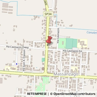 Mappa Via Guglielmo Marconi, 38, 35010 Massanzago, Padova (Veneto)
