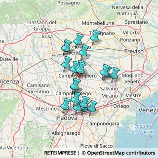 Mappa Via Straelle San Pietro, 35012 Camposampiero PD, Italia (10.7365)