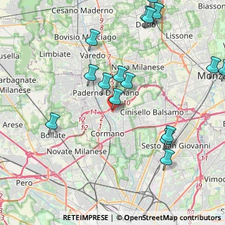 Mappa Via Federico Confalonieri, 20037 Paderno Dugnano MI, Italia (4.96188)