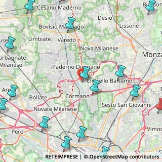 Mappa Via Federico Confalonieri, 20037 Paderno Dugnano MI, Italia (6.795)