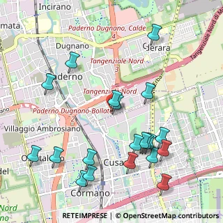 Mappa Via Federico Confalonieri, 20037 Paderno Dugnano MI, Italia (1.175)