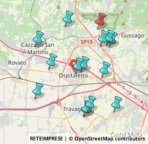 Mappa Via Franciacorta, 25035 Ospitaletto BS, Italia (3.918)