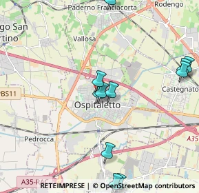 Mappa Via Franciacorta, 25035 Ospitaletto BS, Italia (2.24364)