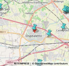 Mappa Via Franciacorta, 25035 Ospitaletto BS, Italia (3.43182)