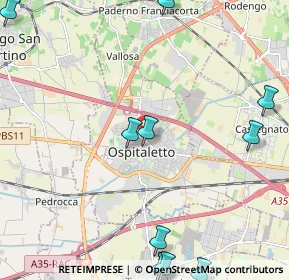 Mappa Via Franciacorta, 25035 Ospitaletto BS, Italia (3.07727)