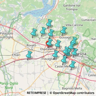 Mappa Via Franciacorta, 25035 Ospitaletto BS, Italia (6.49375)