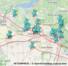 Mappa Via Franciacorta, 25035 Ospitaletto BS, Italia (7.8135)