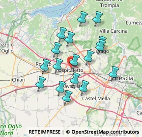 Mappa Via Franciacorta, 25035 Ospitaletto BS, Italia (6.24588)