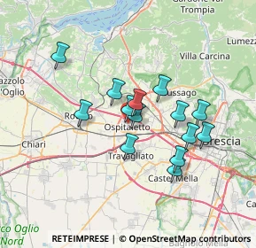 Mappa Via Franciacorta, 25035 Ospitaletto BS, Italia (5.63214)