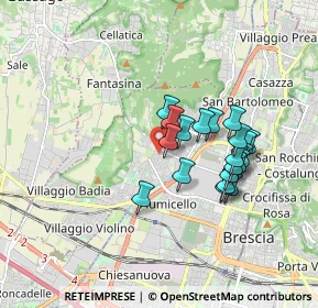 Mappa Via dei Cominazzi, 25127 Brescia BS, Italia (1.466)