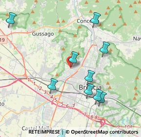 Mappa Via dei Cominazzi, 25127 Brescia BS, Italia (4.89909)