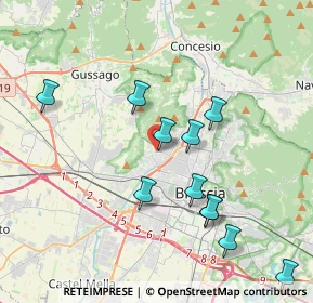 Mappa Via dei Cominazzi, 25127 Brescia BS, Italia (3.95273)