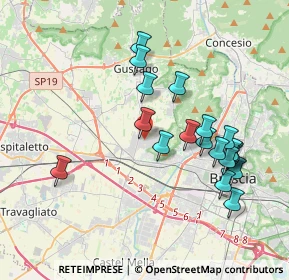 Mappa Via Camillo Golgi, 25064 Gussago BS, Italia (3.73895)